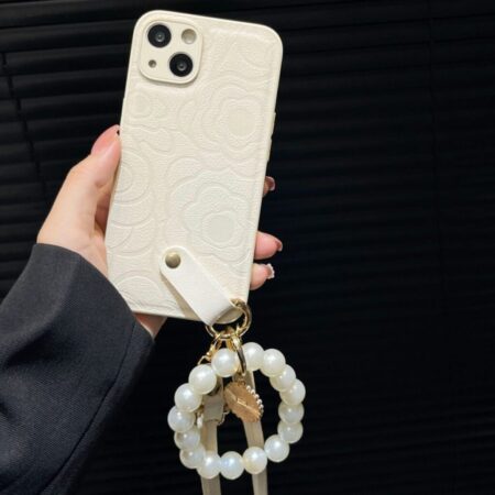 2 Lanyard Pearl Hand Chain Iphone Cover